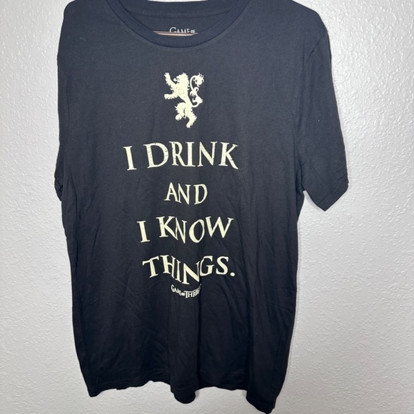 Games of Thrones Black graphic tee shirt - Picture 2 of 5